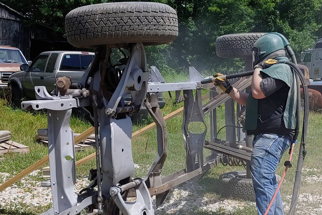 Dustless Blasting for Automotive Restoration